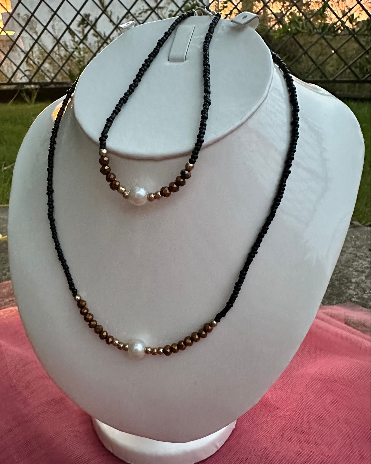 Midnight Glow Set (Necklace & Anklet)