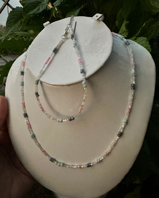 Pastel Mist Set (Necklace & Anklet)