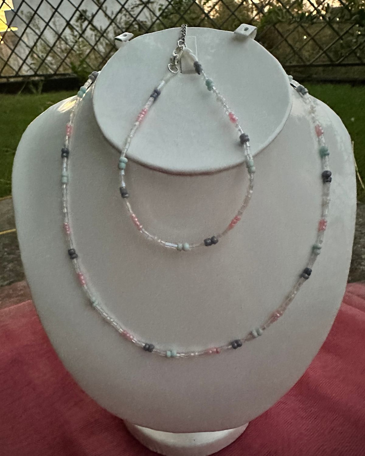 Pastel Mist Set (Necklace & Anklet)