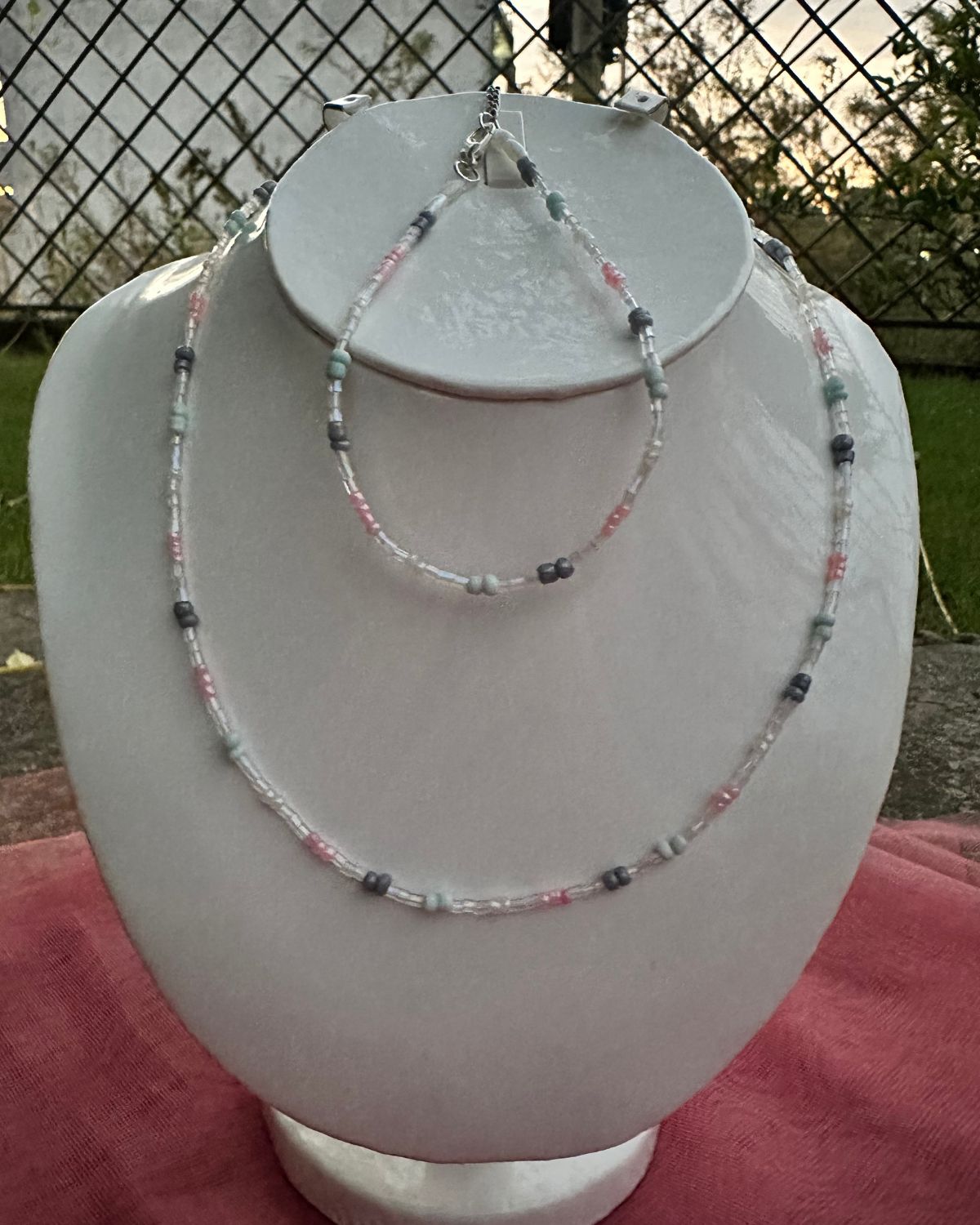 Pastel Mist Set (Necklace & Anklet)