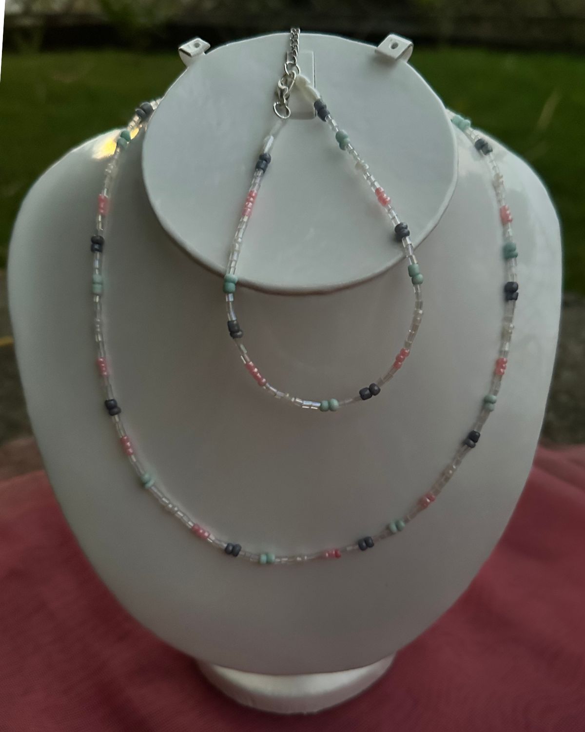 Pastel Mist Set (Necklace & Anklet)