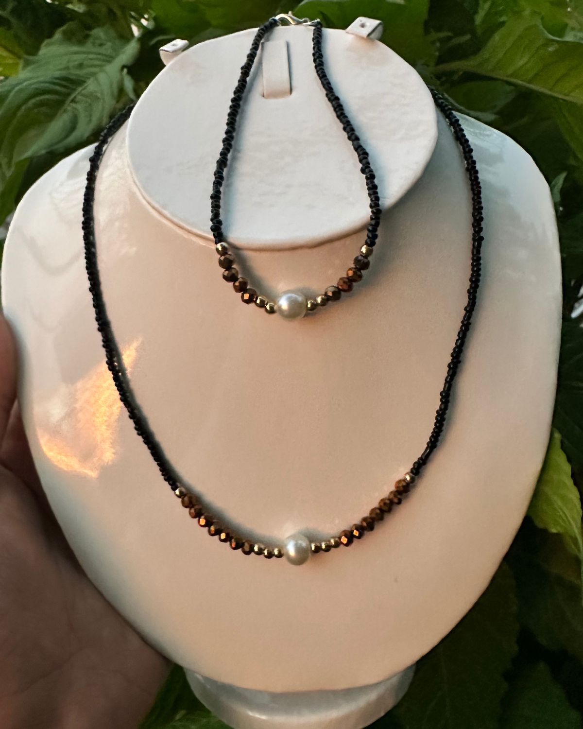 Midnight Glow Set (Necklace & Anklet)