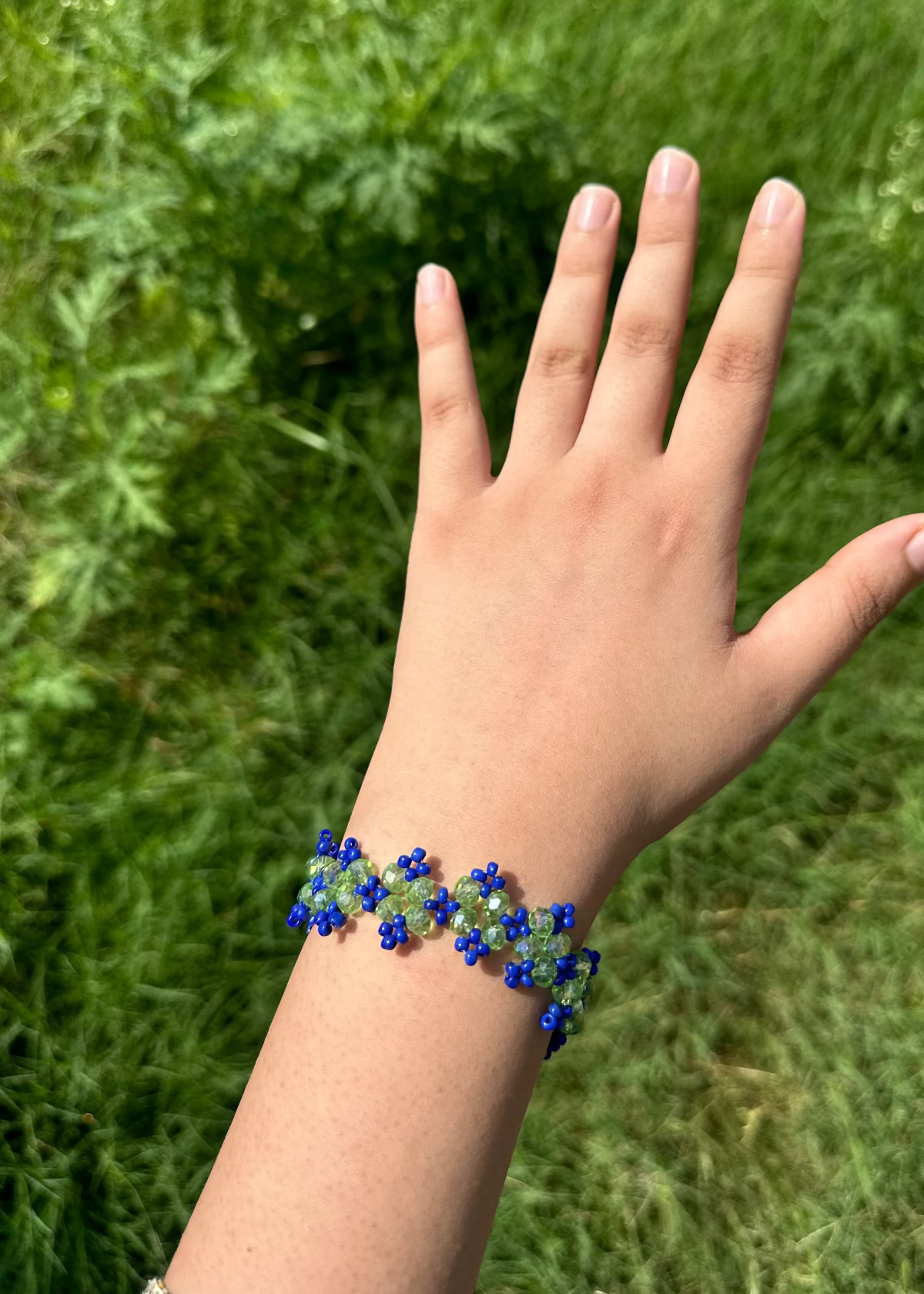 Emerald Tide Bracelet and Earrings